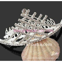 charm crystal tiara comb